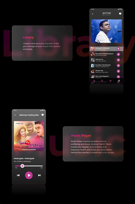 Music App | UI Design | Glassmorphism on Behance