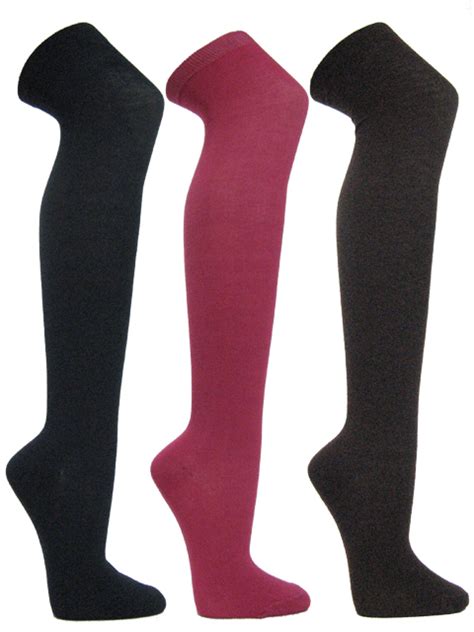 Hot Pink Over Knee Thigh High Boot Socks Pink Dress Knee Socks For Women Pink Athletic Knee