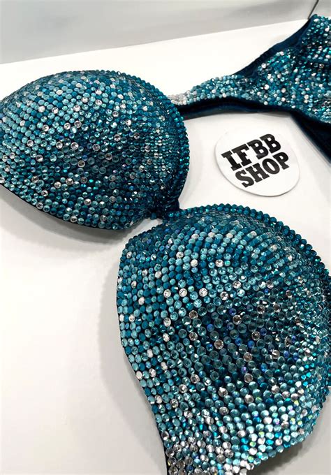 IFBB NPC WFBB Competition Crystal Bikini Suit Figure Posing Etsy