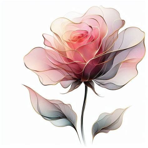 Pin By Lotus On Golden Wind In Watercolor Rose Flower Painting