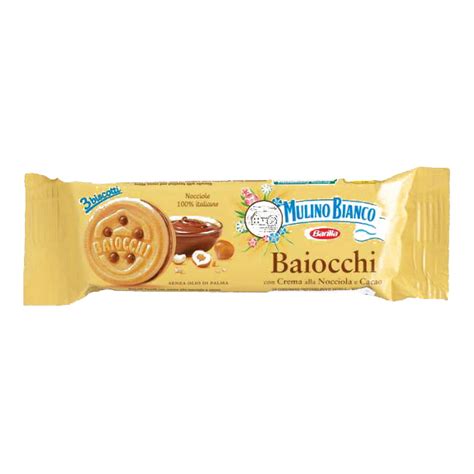 Mulino Bianco Baiocchi Hazelnut Shortbread Cookies Pack Oz Each