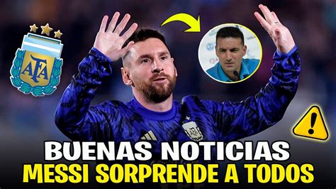 UNA GRAN NOTICIA MESSI DEJÓ A TODOS SORPRENDIDOS CON ESTA NOTICIA