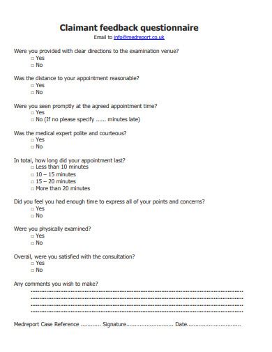 21+ Feedback Questionnaire Templates in PDF