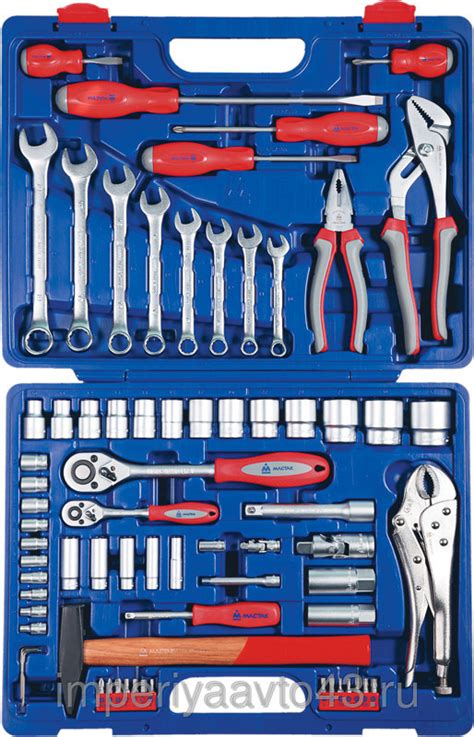 Набор инструментов универсальный, 72 предмета МАСТАК Plus M-072C ...