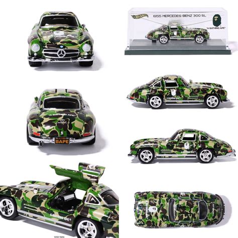 BAPE X HOT WHEELS 55 MERCEDES BENZ 300SL Hobbies Toys Toys Games On Carousell