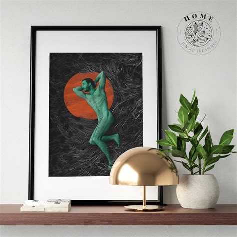 Abstract Male Body Art Nude Male Poster As Digital Wall Art Etsy