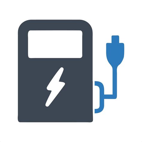 Electric vehicle charger icon. EV charging point. Home EV charger icon
