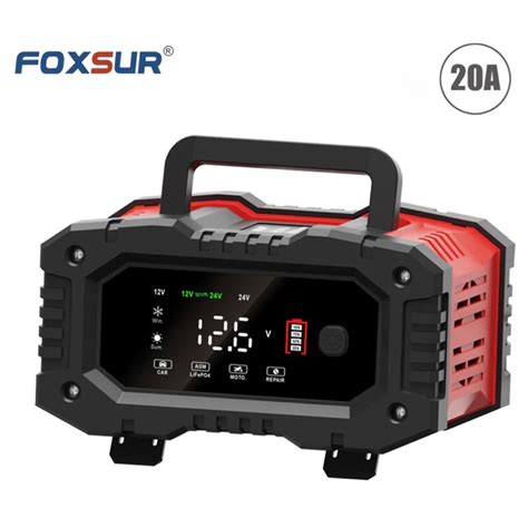 เครื่องชาร์จแบตเตอรี่Foxsur FPT-200 20A 300W ชาร์จแบตเตอรี่อัตโนมัติ ...