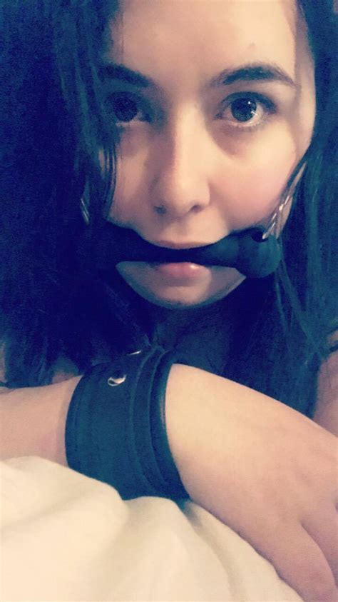 Cute Bit Gagged Selfie Porn Pic