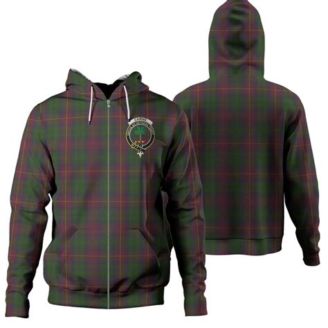 Cairns Tartan Classic Crest Zipper Hoodie Celticprime
