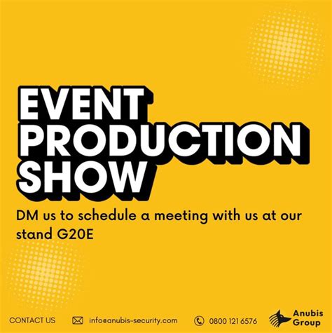 event production show security services uk anubis group