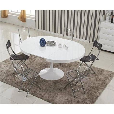 Tables Design Au Meilleur Prix Table Ronde Extensible Tulipe Blanche