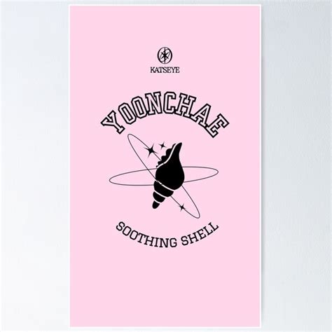 katseye yoonchae soothing shell dream charm art poster  sale