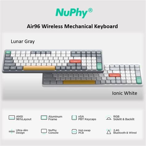 Jual NuPhy Air96 Wireless Mechanical Keyboard Shopee Indonesia