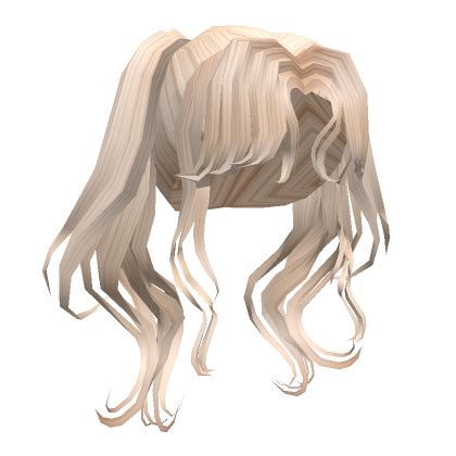 Aesthetic Flowy Anime Pigtails Hair In Blonde Roblox