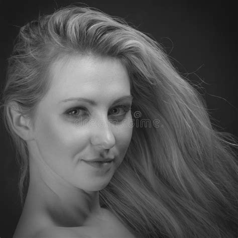 Portrait Of Beautiful Elegant Woman In Sepia Stock Image Image Of Naked Hair