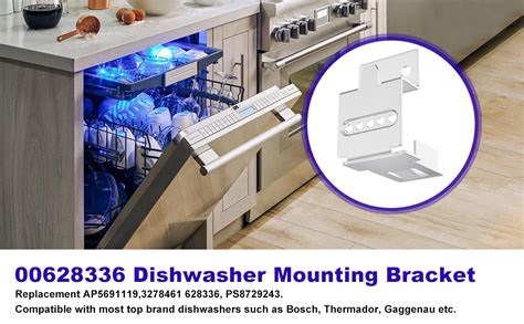 00628336 Dishwasher Toe Panel Bracket For Bosch Series