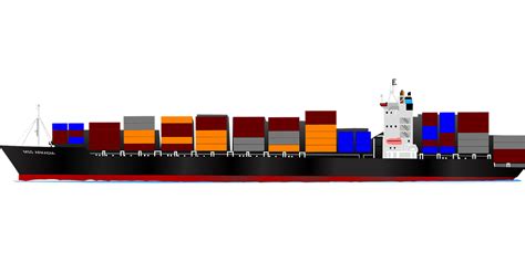 Kostenlose Vektorgrafik: Container, Schiff, Boot, Verkehr - Kostenloses ...