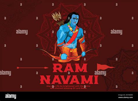 Ram Navami Poster Vector Illustration Stock Vector Image And Art Alamy