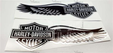 Наклейка HARLEY DAVIDSON WINGS - Наклейки на мотоцикл - МОТОХИТ