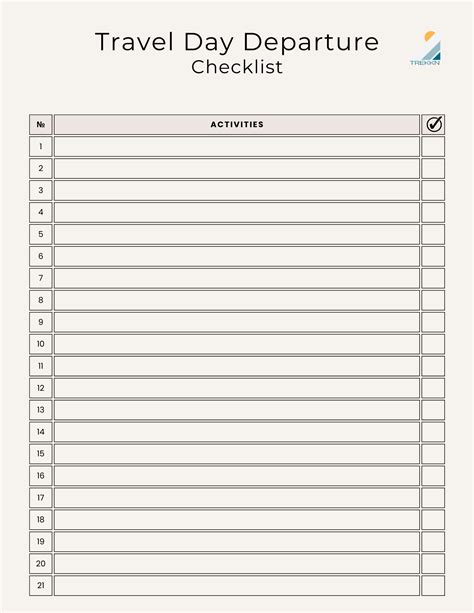 RV Departure Checklists, Tips and Free Printables - TREKKN