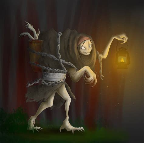 Kikimora stock illustration. Illustration of poster - 237309937