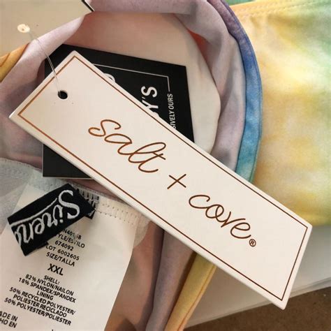 Salt Cove Rainbow Tie Dye Aja Bikini Swim Top Depop