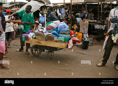 Market Douala Cameroon Africa Stock Photo Alamy
