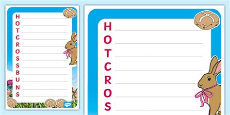 Hot Cross Buns Acrostic Poem Example Teacher Made Twinkl