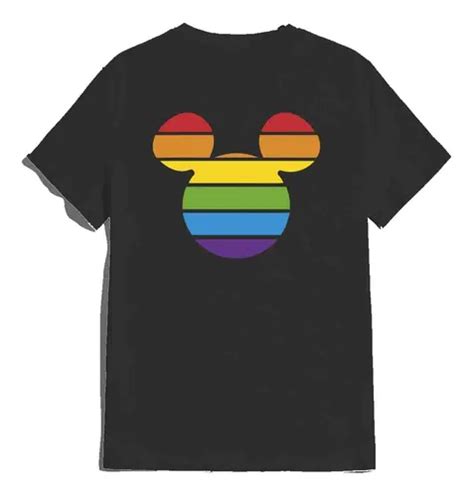 Pride Mickey Mouse Arcoiris Playera Unisex Lgbt Gay 05 Meses sin interés
