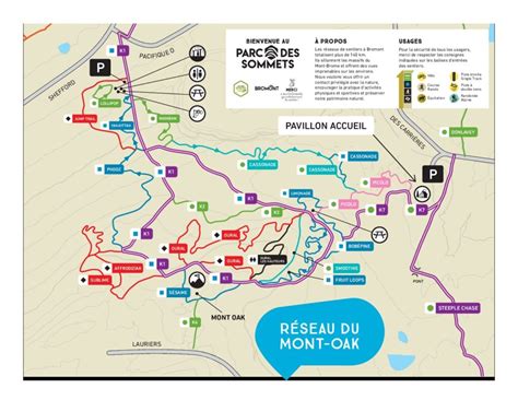 Carte Sentiers Bromont Cartes De La Montagne Wgyl