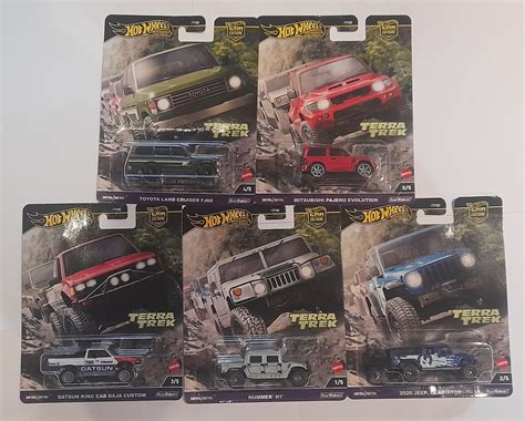 Hot Wheels Terra Trek Set Completo 5 Minis Universo Hot Wheels