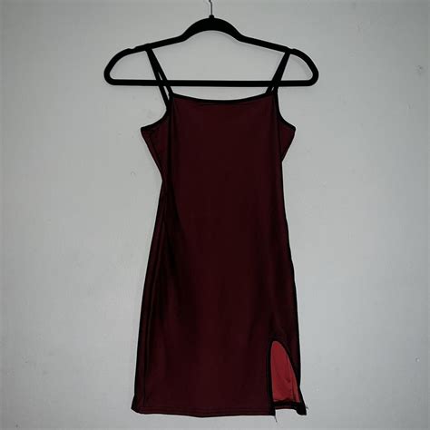 Dark Red Hot Mini Cami Dress Says M Fits Like A Depop