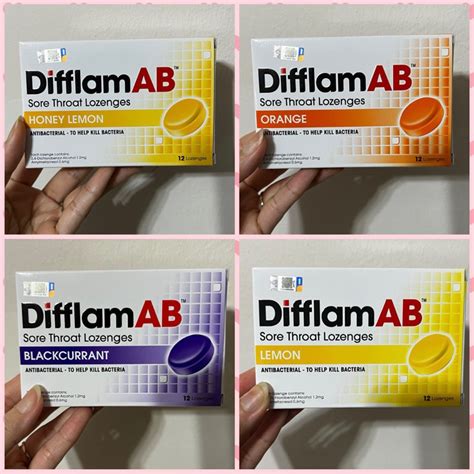 Difflam Ab Sore Throat Lozenges S Shopee Singapore