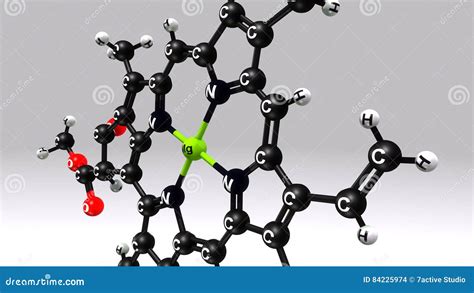 Chlorophyll B Structure Stock Illustration Illustration Of Chlorophyll