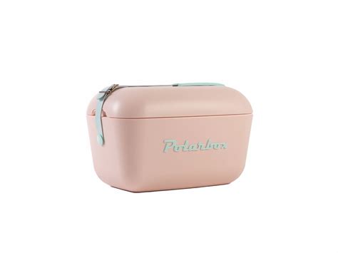 Caixa Térmica Cooler Polarbox 12L Nude Alça Verde Água Camicado