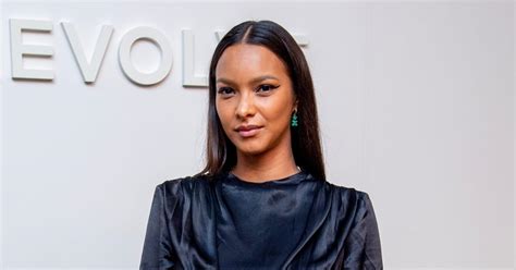 Lais Ribeiro Goes Hot Pink With Matching Corset Mini Skirt And Platform Heels Sports