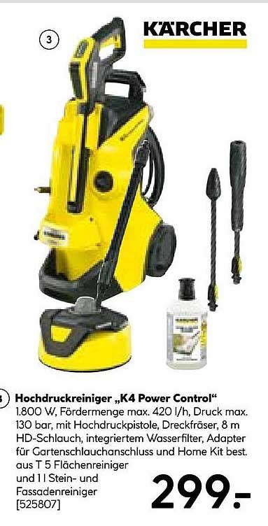 Kärcher Hochdruckreiniger „k4 Power Control“ Angebot bei Hellweg ...