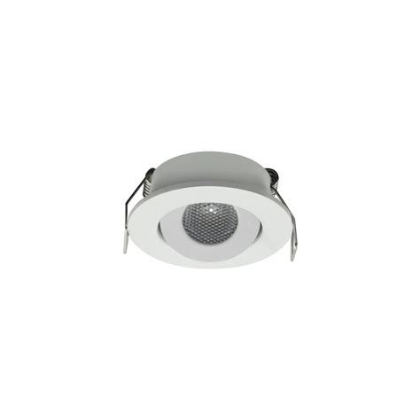 Foco Empotrar Direccionable LED Blanco 3W Ángulo 60º Blanco Natural