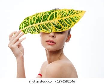 Nude Woman Clean Skin Cosmetology Green Stock Photo 1992635327 Shutterstock