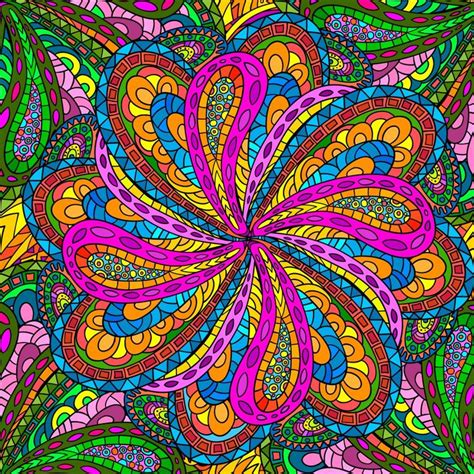 Colorful Flower Mandala Coloring Page