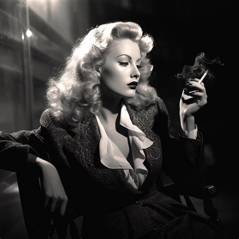FPA Francis Pavy Artist Taking A Break Film Noir Blonde Smoking A Cigarette 12 X12 For