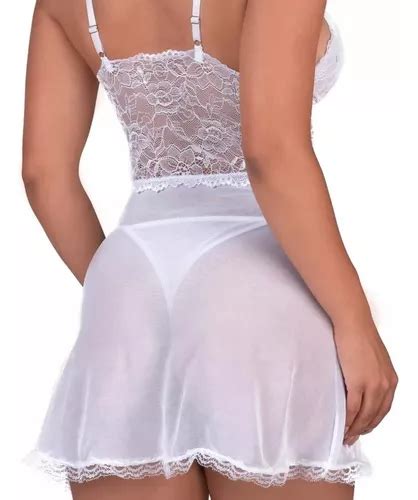 Lingerie Transparente Curta Sem Bojo Camisola Envio Imediato Mercadolivre