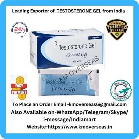 Cernos Gel Testosterone Gel Dose Gm Packaging Type Pouches