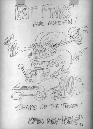 Rare Original Art Of Ed Big Daddy Roth And Hot Rod Icon Rat Fink Limitedruns