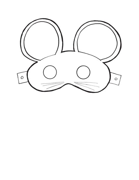 Mouse Face Mask Template 3