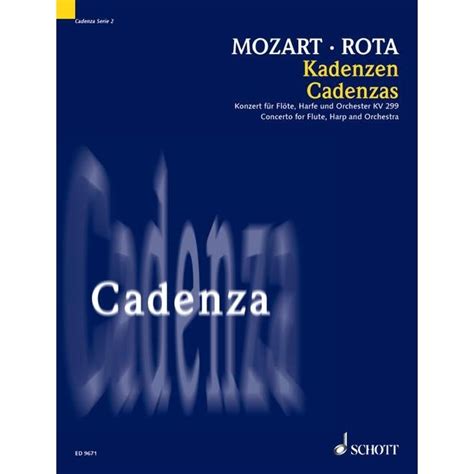 Cadenzas For Flute And Harp Concerto In C Major Kv299 W A Mozart And N Rota Just Flutes