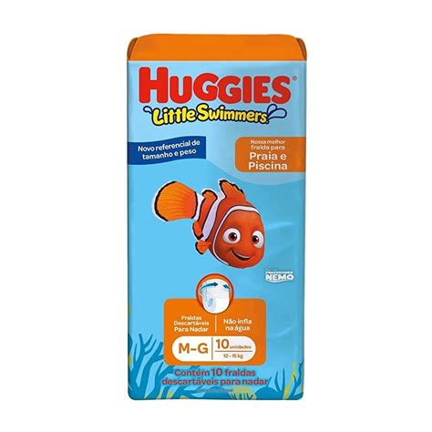 Fralda Para Praia E Piscina - Compre Fralda Huggies Little Swimmers Praia E Piscina M-g 10 Unidades