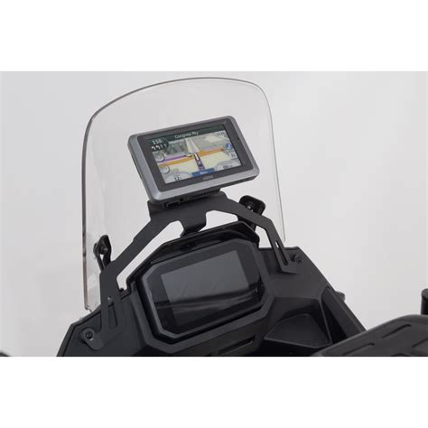 Support Gps De Tableau De Bord Sw Motech Noir Honda Xl Transalp