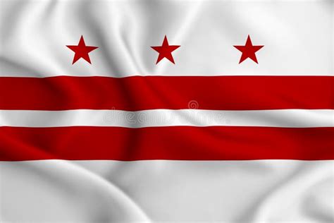 Washington Dc Flag Illustration Stock Illustration - Illustration of ...